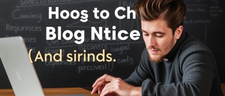 Как выбрать нишу для блога и не прогореть